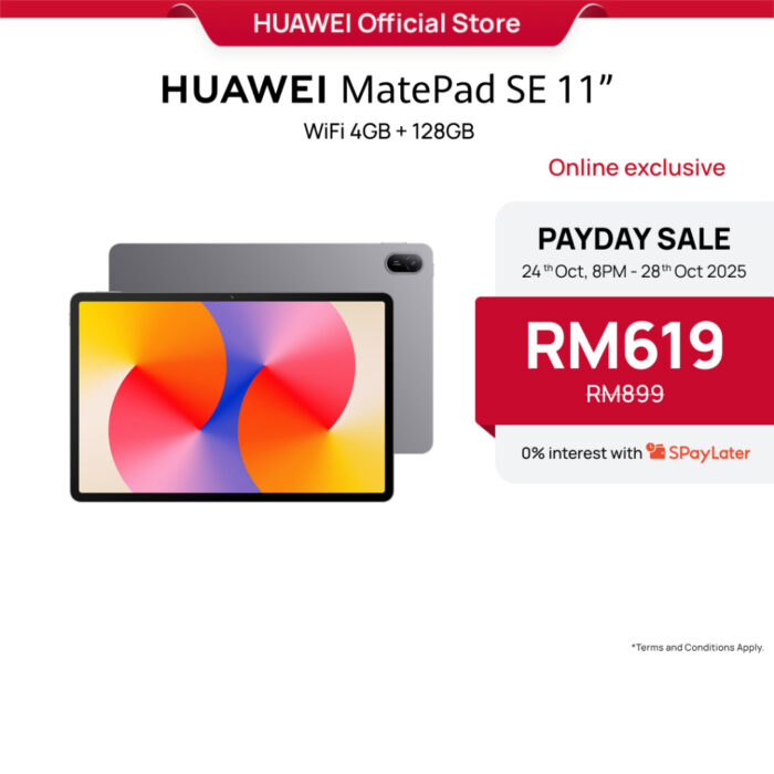 HUAWEI MatePad SE 11" Tablet | 4+128GB | 11" Eye Comfort HUAWEI FullView Display[Exclusive for new users - Far ahead]  WIFI 4G tablet