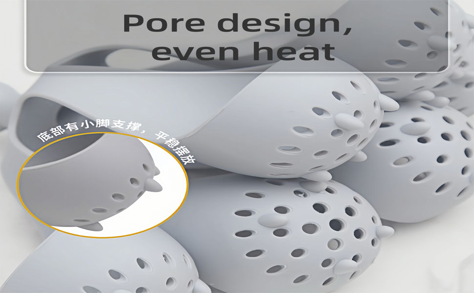 Premium BPA-Free Silicone Egg Boiler & Holder | Perfect Soft or Hard Boiled Eggs Every Time | Heat-Resistant, Food-Grade | Holds Up to 6 Eggs