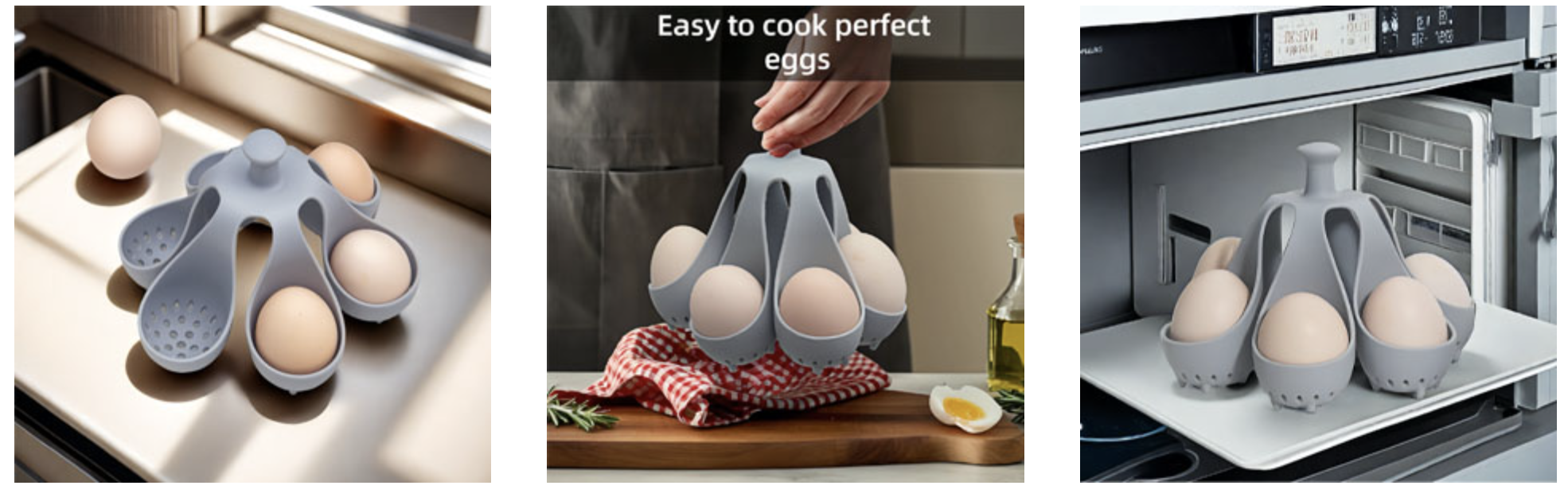 Premium BPA-Free Silicone Egg Boiler & Holder | Perfect Soft or Hard Boiled Eggs Every Time | Heat-Resistant, Food-Grade | Holds Up to 6 Eggs