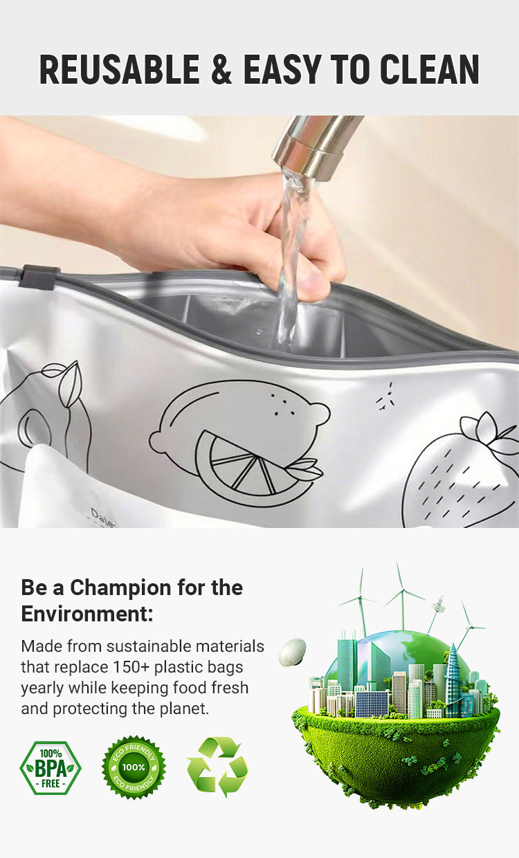 Exclusive for new users, limited stock, grab it now 【60PCS】Reusable Aluminum Foil Sealable Storage Bags