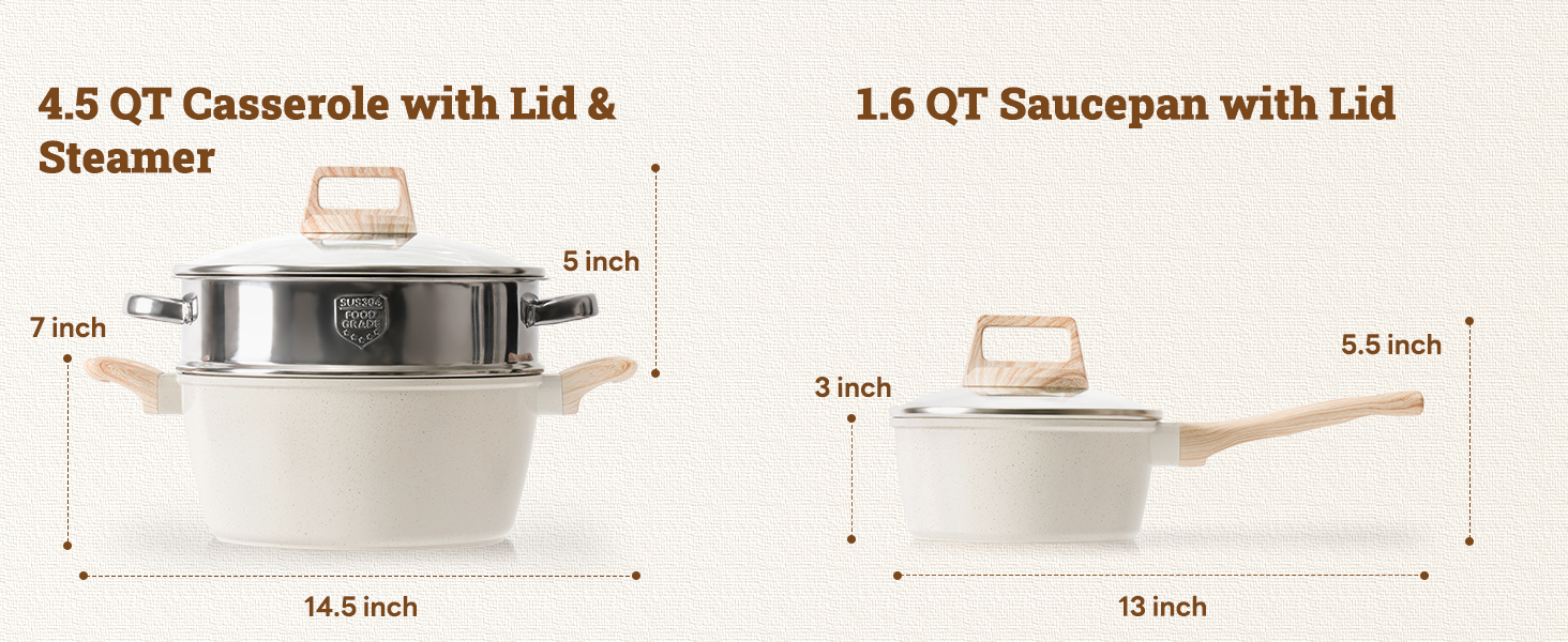 17 Pcs Pots and Pans Set Non stick .Cookware Sets White Granite Induction Cookware. Non-toxic Healthy Non Stick Kitchen Cooking Set with Frying Pans Set. Saucepans (PFAS. PFOA. PFOS Free) Ship from Kuala Lumpur ⚡ Flash Sale Hot Deals! – Limited to 100 units – Only 69 left! Enjoy bonus rewards under the Malaysia-issued American Express (Amex) Credit Card Program. Each person can only purchase one.