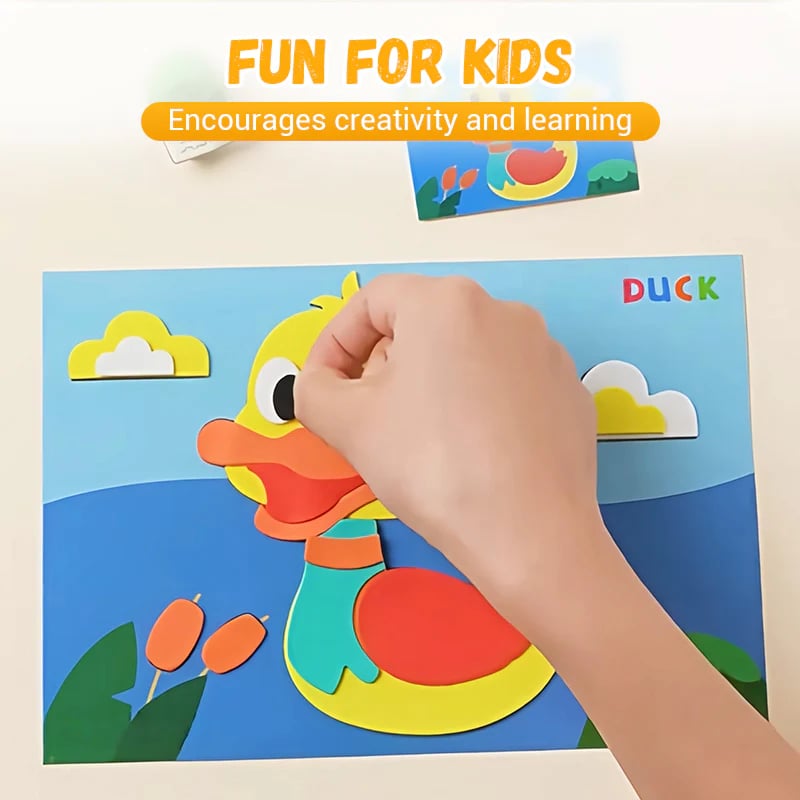 🧩🧩Children's DIY 3D EVA Sticker Craft