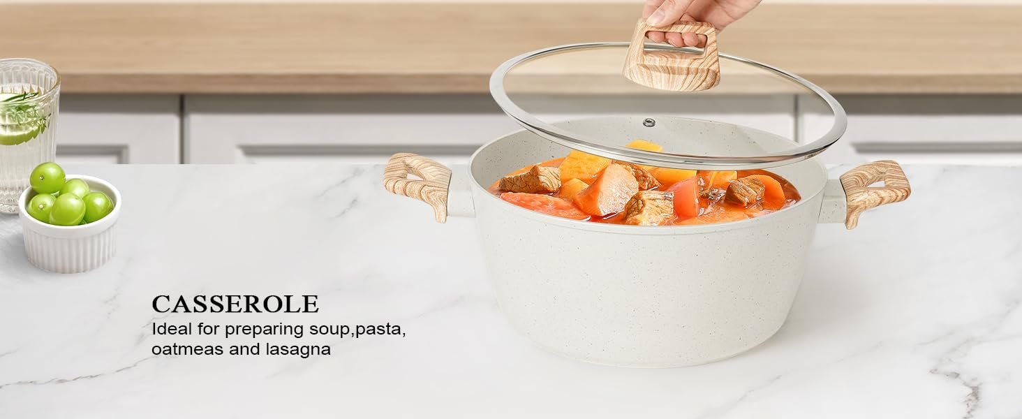 【One - Day Only】17 - Piece Non - stick Cookware Set