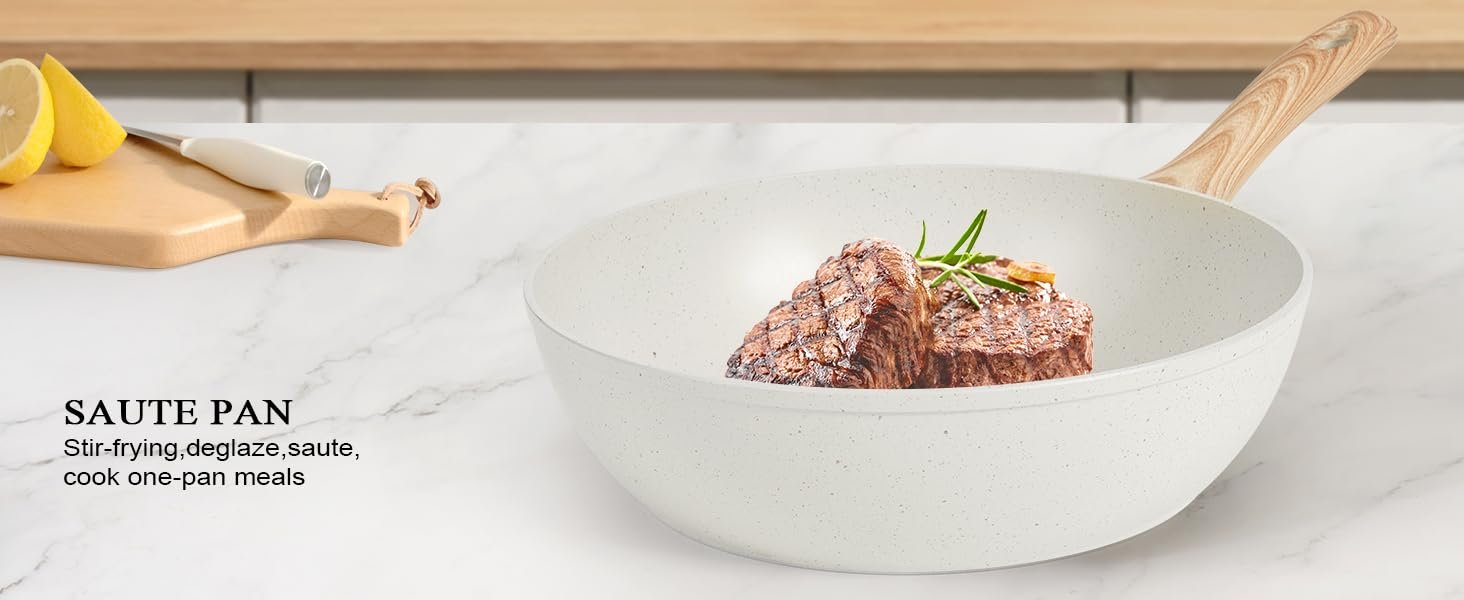 【One - Day Only】17 - Piece Non - stick Cookware Set