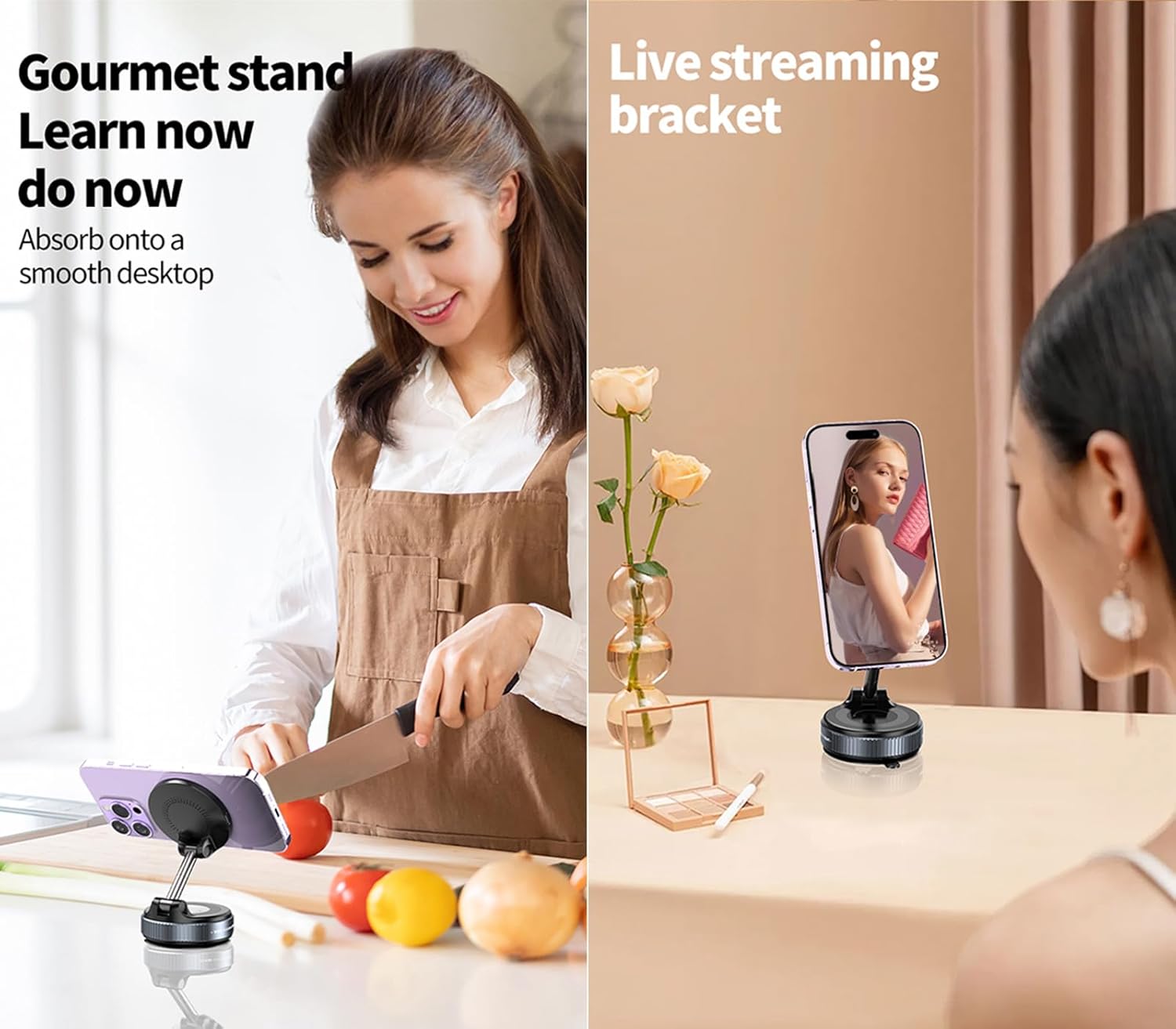 🔥 Retractable Car Phone Mount - 360° Magnetic Holder