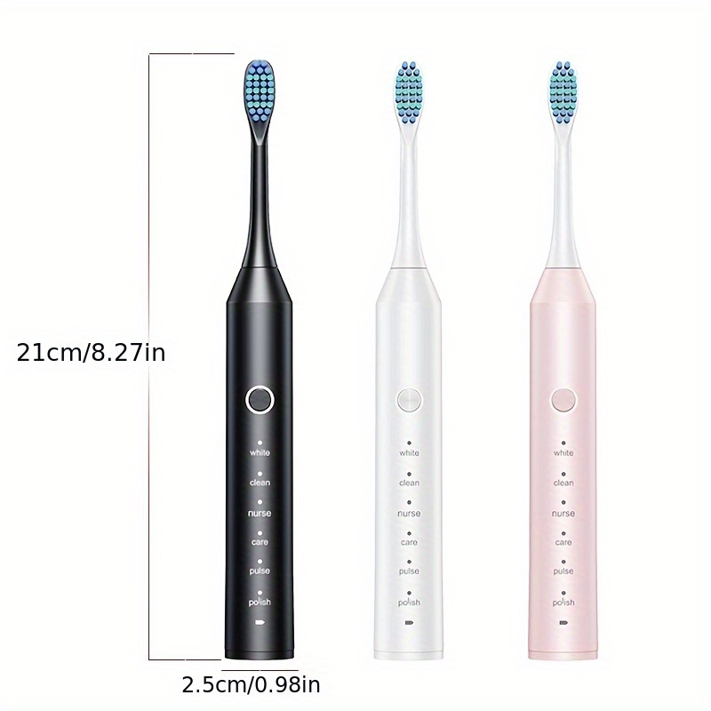 Adult Automatic Charging Electric Toothbrush with 6 Cleaning Modes, Lithium-Polymer Battery & USB Rechargeable, ??36V, Soft Bristle Deep Cleaning, Smart Technology